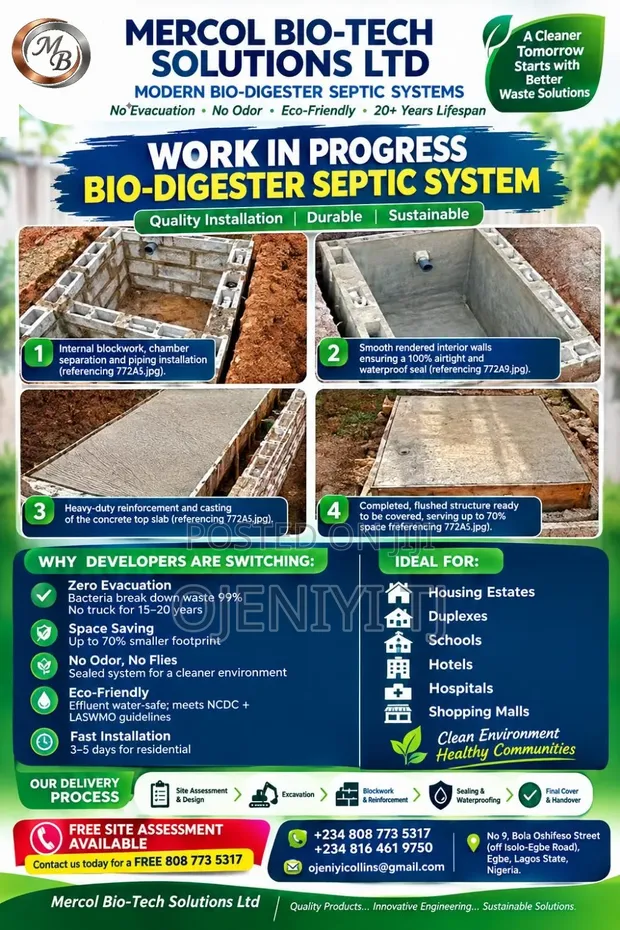 Modern Bio-Digester Construction & Installation - 1