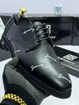 Givenchy Men's Black Leather Derby Shoes - Brand New - 1
