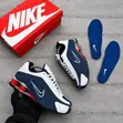Nike Shox R4 Sneakers (Midnight Navy/White/Gym Red) - 2