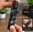 Survival Bracelet with Compass & Fire Starter - 3