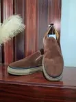 Men's Brown Suede Loafers - Size 43 - 2