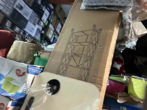 Foldable Multipurpose Storage Rack with Wheels - 1
