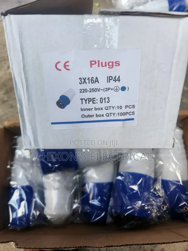 16A Industrial Plug, 3 Pole - 1