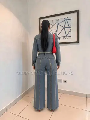 Zara Denim Jaket da Jeans - Tsakiya Blue