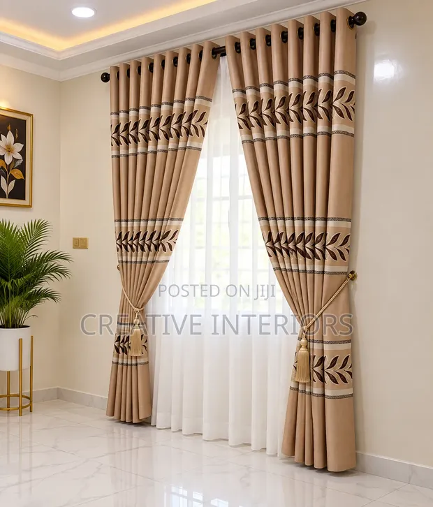 Unique Pattern Curtains - Brand New - 1