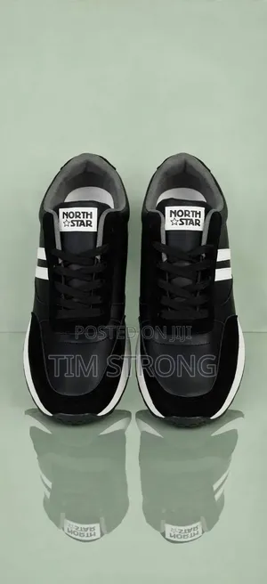 North Star Sneakers - Baki/Fari - Ingantacciyar Inganci