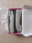 Princess Flats Shoes - Silver, Size 32 - 2