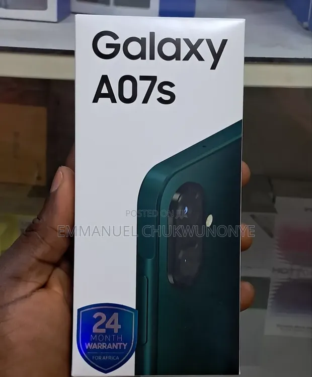 New Samsung Galaxy A07s 64GB Black - 1