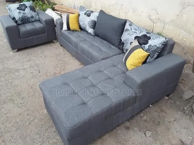 Brand New L Shape Sofa - Gray - 1