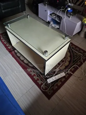 Glass Center Table & Dining Table (No Chairs)