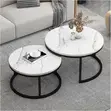 2pcs Faux Centre Table - Baki & Zinariya - 1