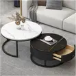 2pcs Faux Centre Table - Baki & Zinariya - 3