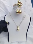 Tear Drop Jewelry Set - Zinariya - 1