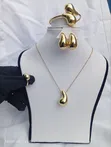 Tear Drop Jewelry Set - Zinariya - 2