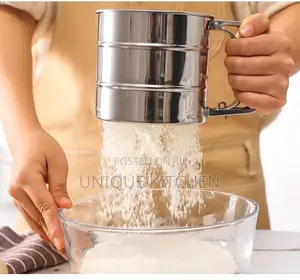 Handheld Flour Sifter Cup - Stainless Steel