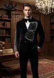 ST Vincent Black Bidded Designer Suit - 2