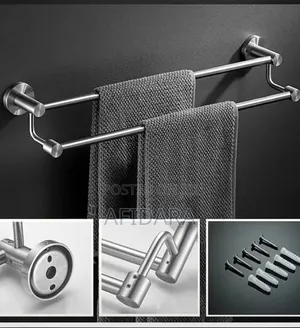 Stainless Steel Double Towel Hanger (80cm)