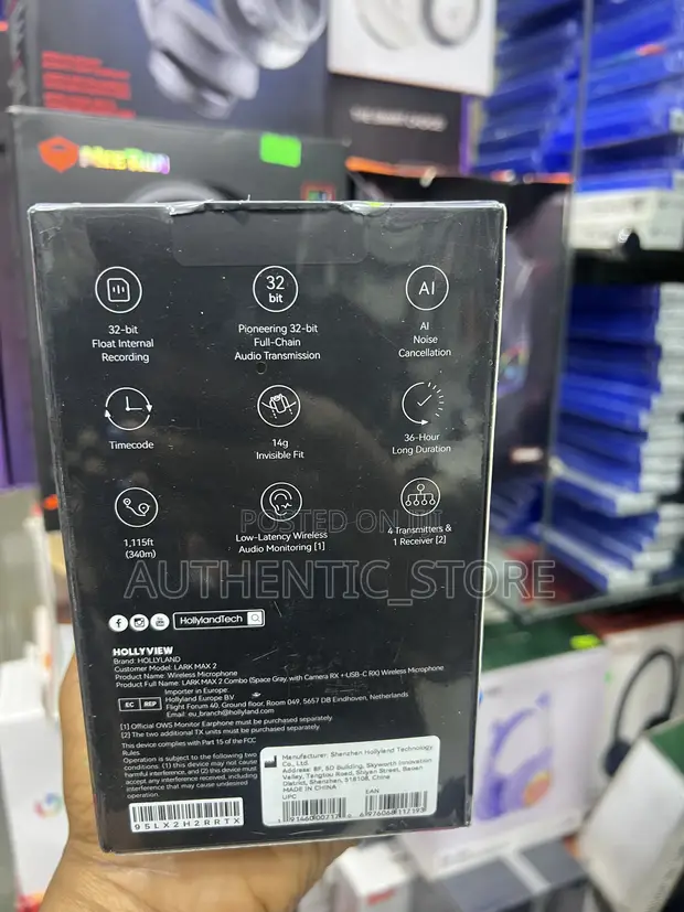 Hollyland Lark Max 2 Wireless Lavalier Microphone System - 1