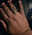 Wealth Ring - Zinare Mai Rufe Da Bakin Karfe - 3