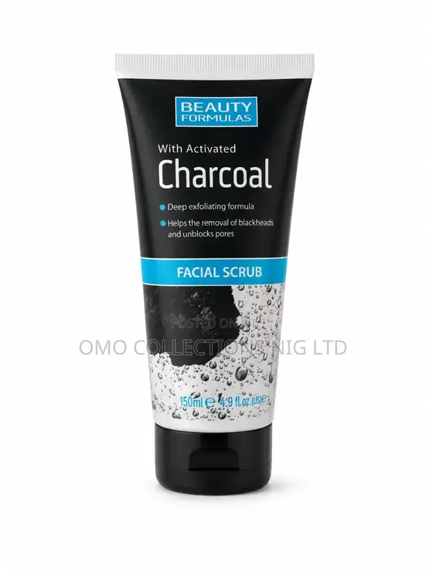 Beauty Formulas Activated Charcoal Facial Scrub – 150ml - 1