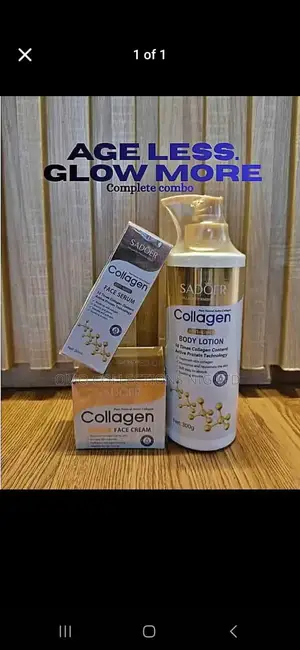 SADOER Collagen 3-in-1 Skincare Set - Serum, Cream, Jikin Ruwa