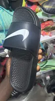 Nike Black Slide da Fitar Farar Logo - 2