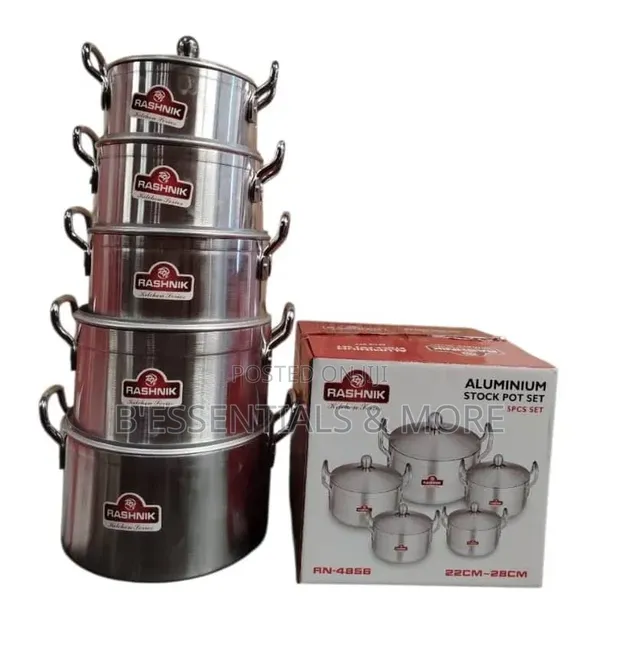 Rashnik 5-Piece Aluminium Pot Set - 1