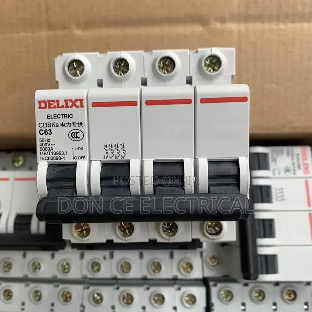 Delixi 63A 4-Pole Circuit Breaker - 1