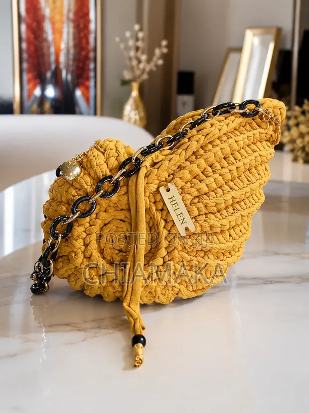 Hand Knitted Shell Bag - 1