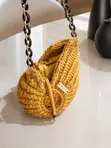 Hand Knitted Shell Bag - 2