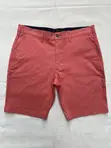 Marks and Spencer Coral Red Chino Shorts W34 L19 - 1
