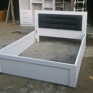 4ft Bed Frame - HDF Board, White