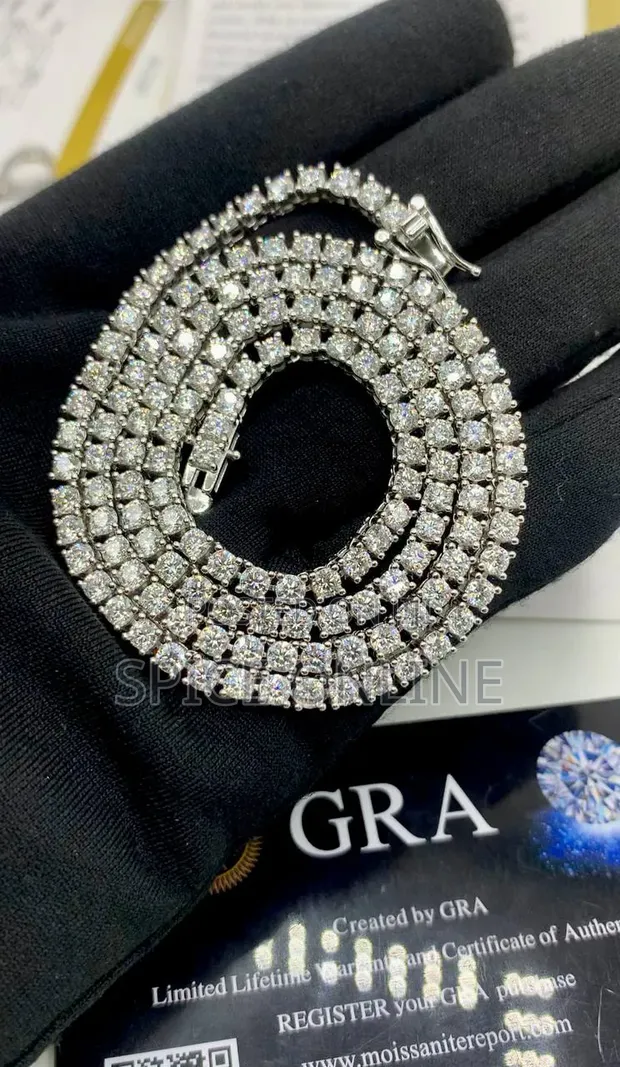 VVS Moissanite Diamond Liberty Pendant da Tennis Neckchain - 1