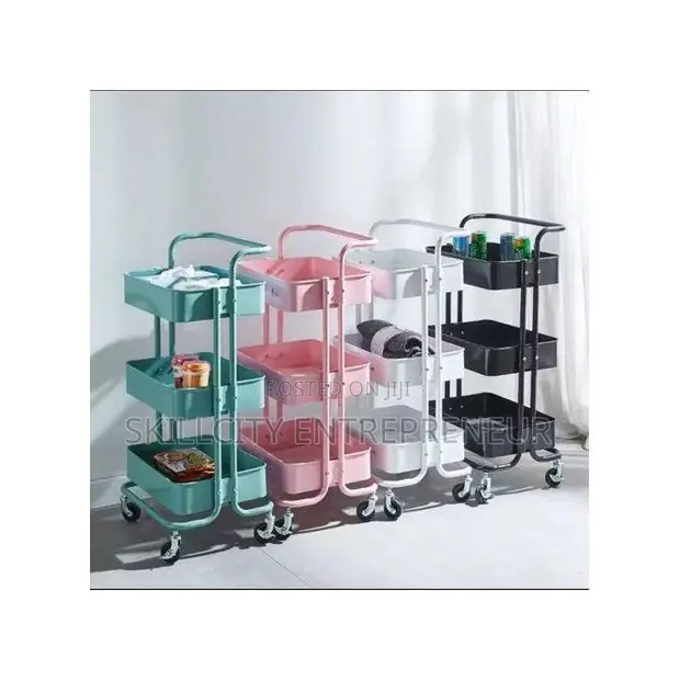 3-Tier Rolling Utility Cart - 1