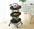 3-Tier Rolling Utility Cart - 3