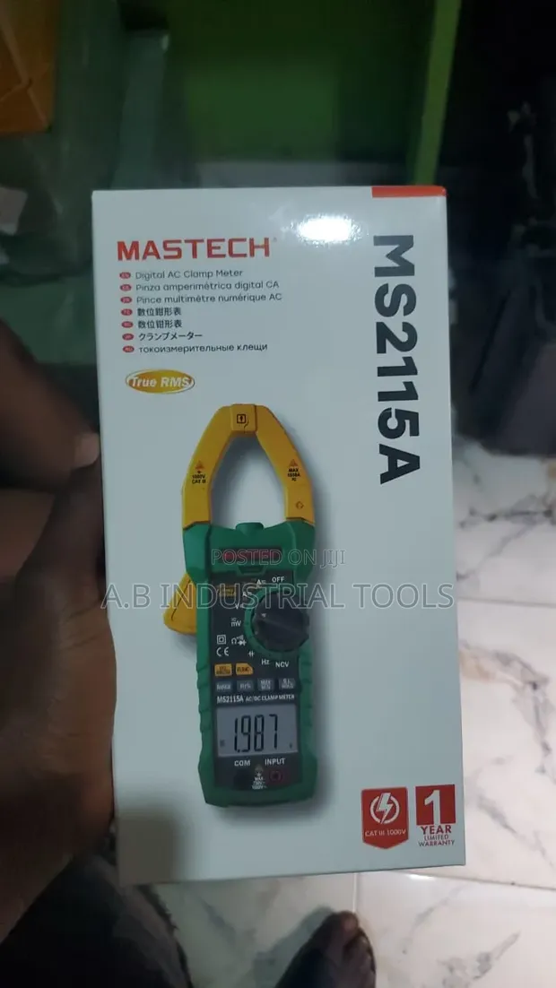 Mastech MS2115A True RMS Digital AC/DC Clamp Meter - 1