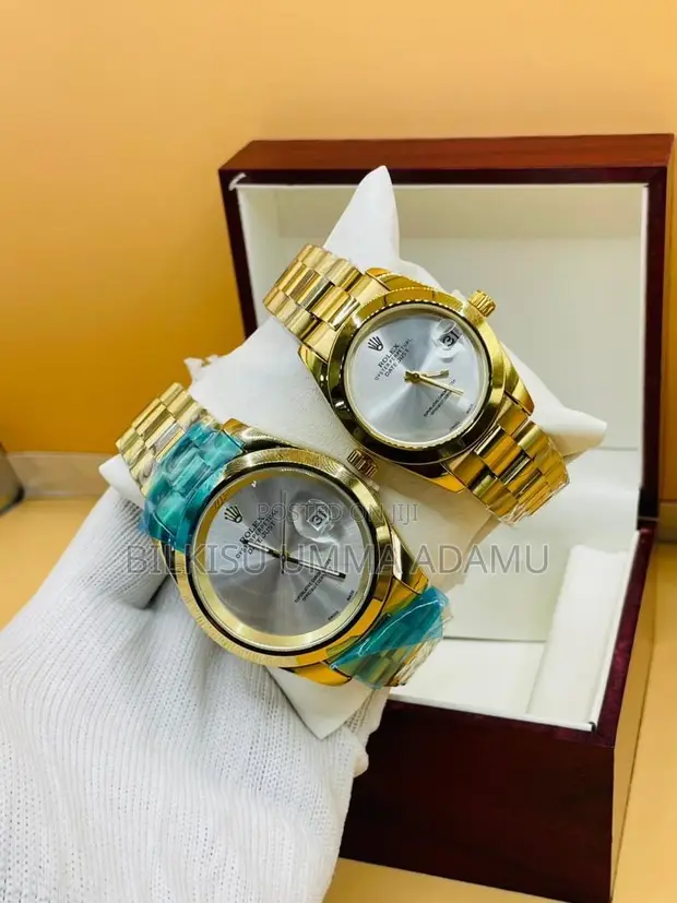 Poedagar Gold Stainless Steel Business Watch - 1