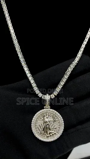 VVS Moissanite Diamond Liberty Pendant da Neckchain na Tennis