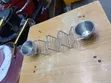 3-Piece Stainless Steel Taco Rack with Sauce Holders - 2