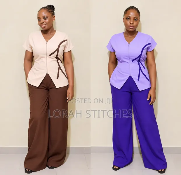 Lorah Stitches Ready-to-Wear Top and Palazzo Set - 1