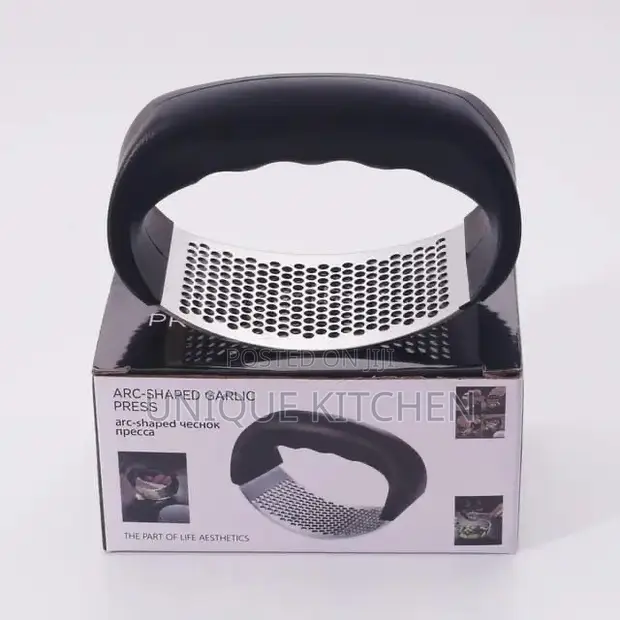 Stainless Steel Garlic Press Crusher - 1