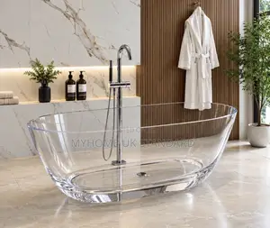 Ideal Brand Gilashin Wanka Mai Haske Tare da Tap