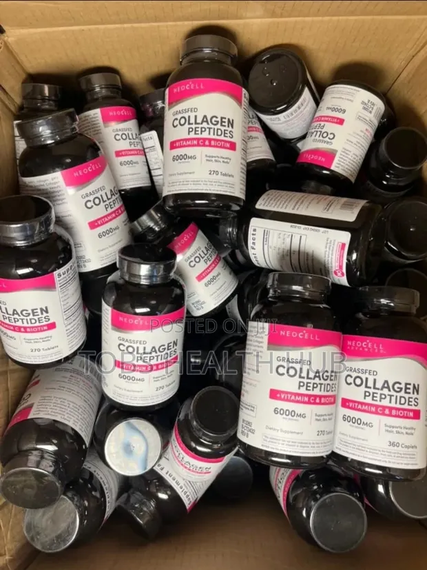 Neocell Collagen Peptides + Vitamin C & Biotin 6000mg - 360 Caplets - 1