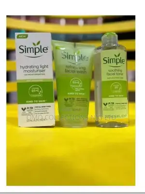 Simple Skincare Routine Set - Face Wash, Toner, Moisturiser