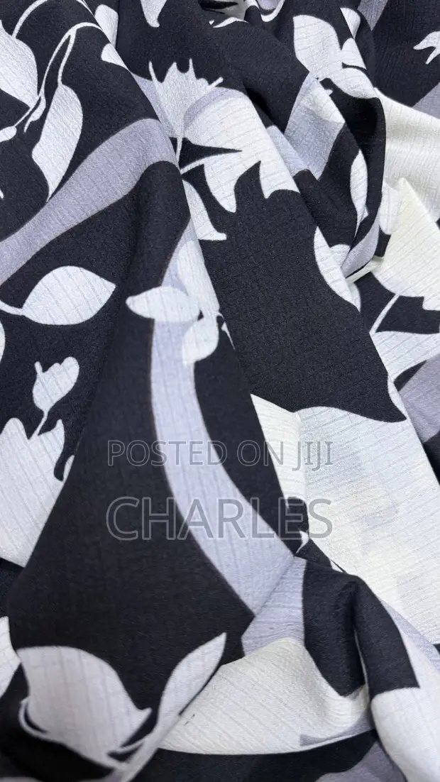 Floral Linen Fabric - 1
