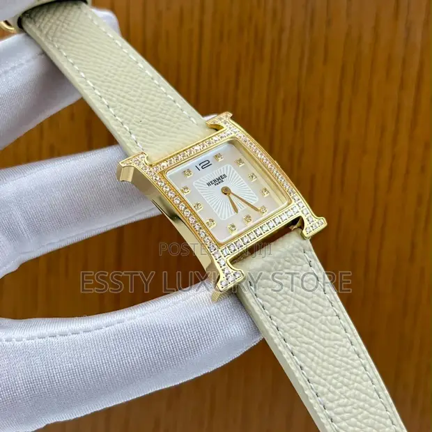 Hermes Stone Head Leather Watch - Mata Quartz - 1