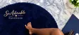 Navy Blue Shaggy Wool Rug (122cm Oval) - 2