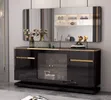 Classic Modern Sideboard with Mirror - Lux Brand - 1