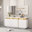Classic Modern Sideboard with Mirror - Lux Brand - 2