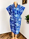 Short Bubu Dress - Ankara Fabric - 1